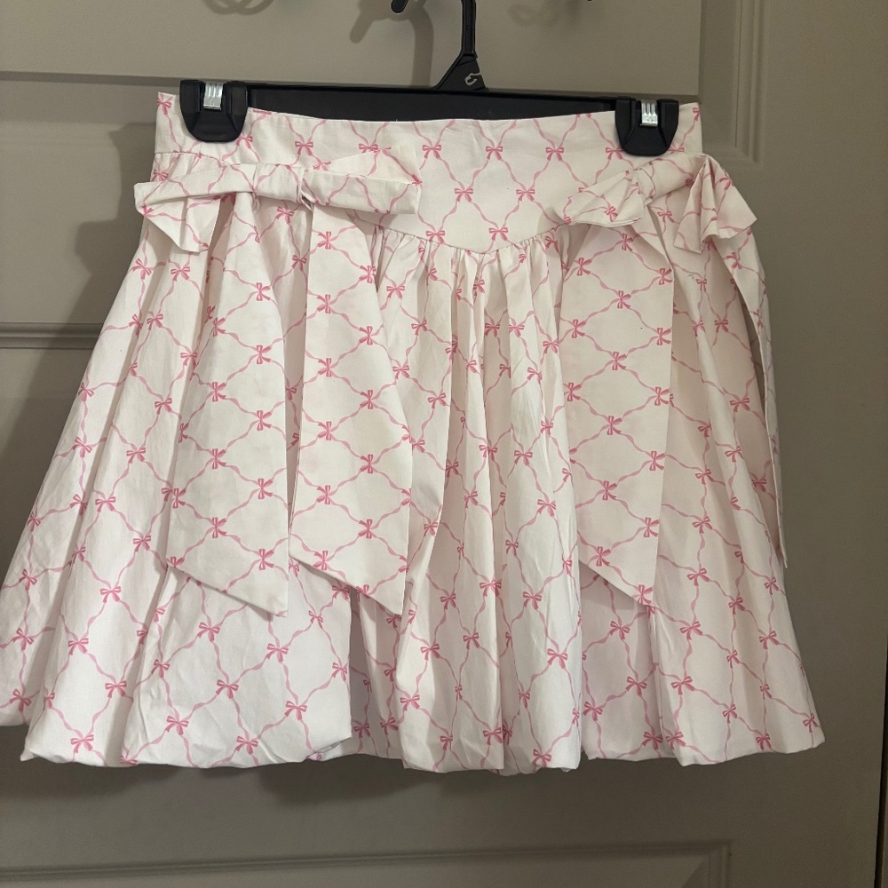 Altar'd State Myla Bubble Bow Skirt - Size Small